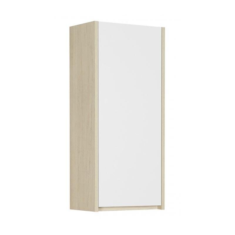 Изображение товара Aquaton Сканди 35 см: белый глянец + дуб Верона, тумба-колонна