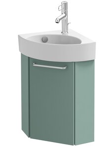 Изображение товара Тумба под раковину Jacob Delafon Odeon Rive Gauche 45 см, цвет оливковый матовый, ручки на выбор, EB2584D-RX-M47/EB2584G-RX-M47