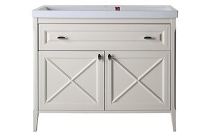 Изображение товара Тумба с раковиной АСБ-мебель Монте 10792 100 см напольная бежевый