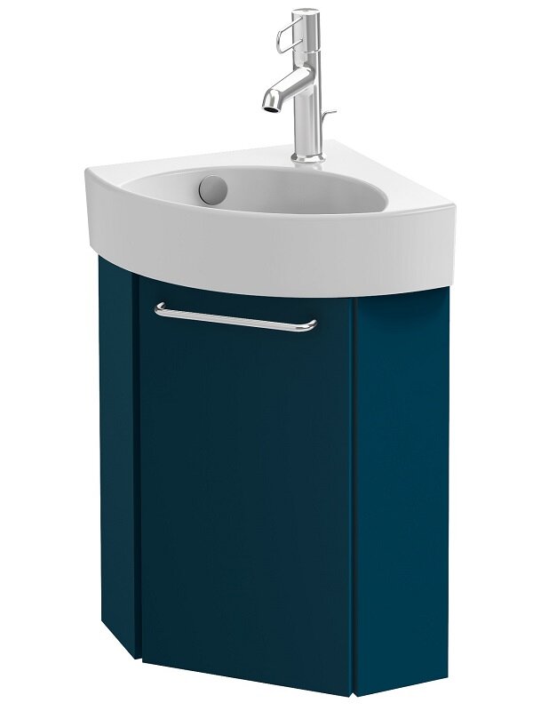 Изображение товара Тумба под раковину Jacob Delafon Odeon Rive Gauche 45 см, сине-зелёный сатин, подвесная