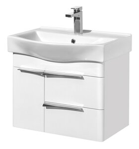 Изображение товара Тумба под раковину Акватон Беверли 65 см, подвесная, белый, 1A235301BV010