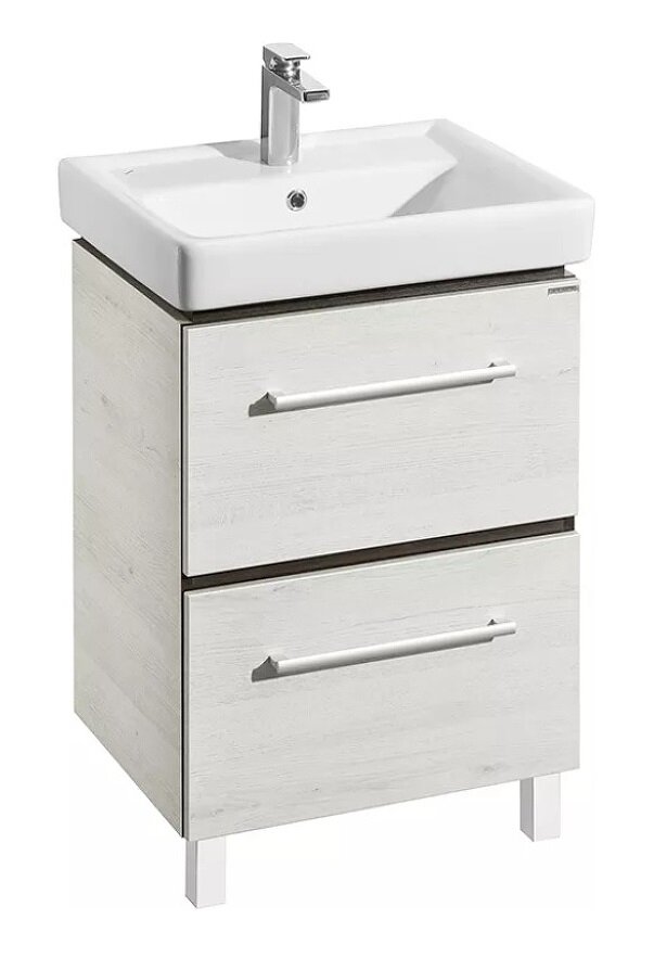 Изображение товара Тумба под раковину Акватон Ронда PRO 60 см с ящиками, бежевый