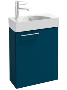 Изображение товара Тумба под раковину Jacob Delafon Odeon Rive Gauche 48,5 см, цвет сине-зелёный глянцевый, ручки на выбор, EB2581D-RX-G1M/EB2581G-RX-G1M