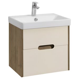 Изображение товара Тумба под раковину Акватон Оливия 55 см бежевый дуб велл подвесная практичная мебель