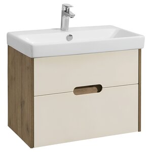 Изображение товара Тумба под раковину Акватон Оливия 70 см, бежевый, дуб велл, 1A254301OLVG0