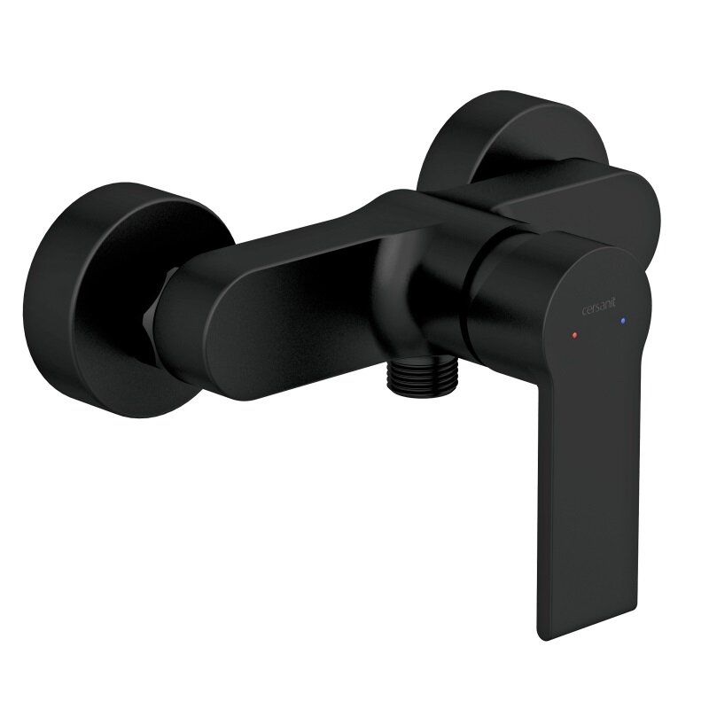Изображение товара Смеситель Cersanit Brasko 63109 Black для душа, черный Изображение товара Смеситель Cersanit Brasko 63109 Black для душа, черный