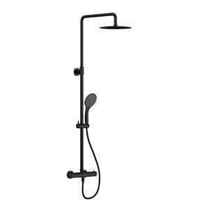 Изображение товара Душевая система Cersanit Brasko Black с термостатом и 3 режимами струи