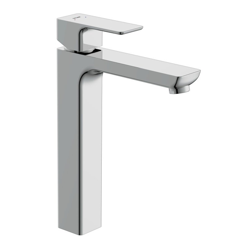 Изображение товара Смеситель Cersanit Geo для раковины с донным клапаном клик-клак хром 63043