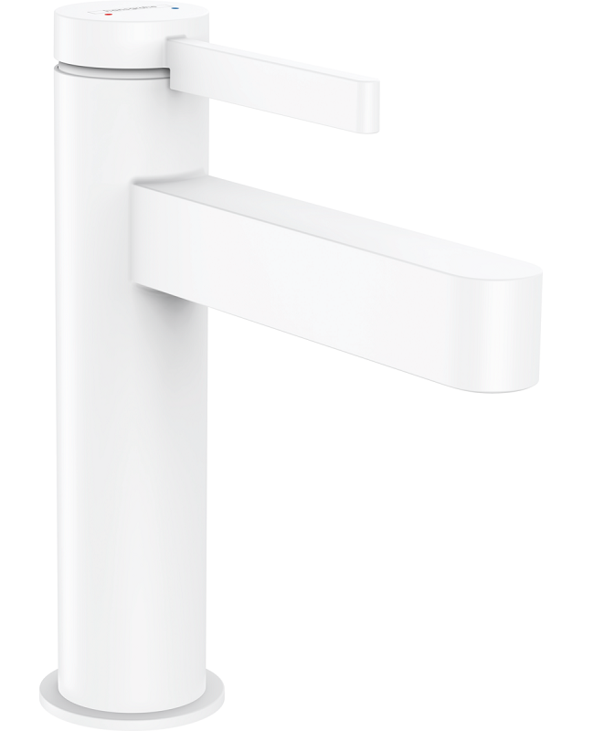 Изображение товара Смеситель для раковины Hansgrohe Finoris 76023700 с донным клапаном, белый матовый