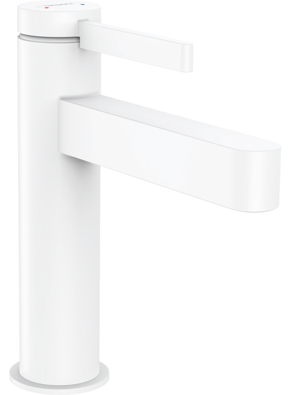 Изображение товара Смеситель для раковины Hansgrohe Finoris с донным клапаном белый матовый Изображение товара Смеситель для раковины Hansgrohe Finoris с донным клапаном белый матовый