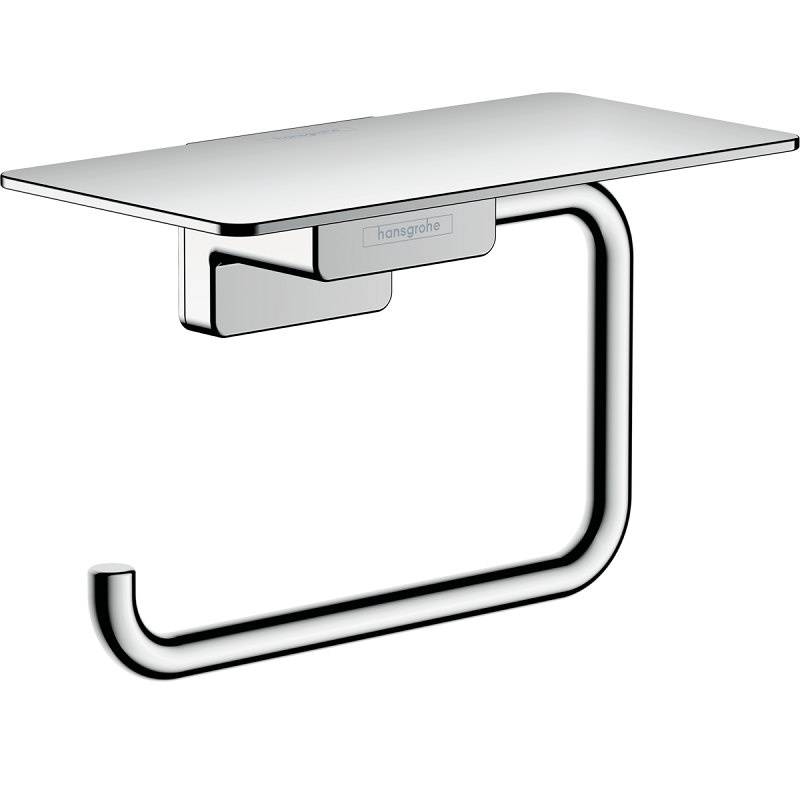 Изображение товара Держатель туалетной бумаги Hansgrohe AddStoris с полкой хром