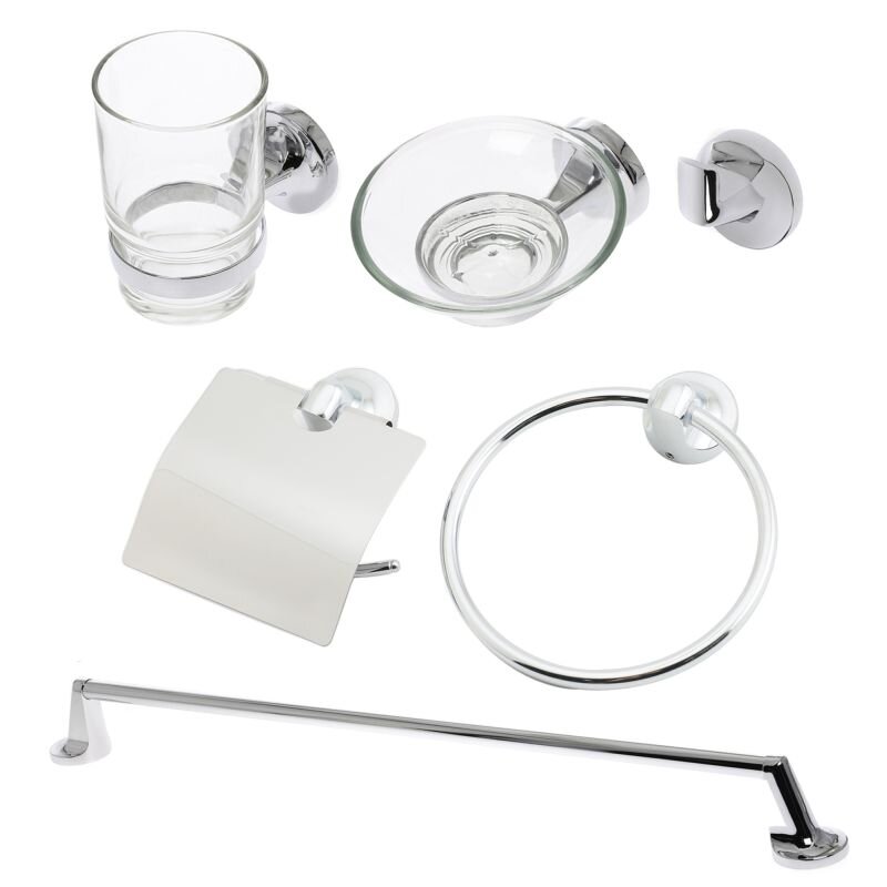 Изображение товара Набор аксессуаров для ванной комнаты Orange хром Y01-888cr со стилем и надежностью