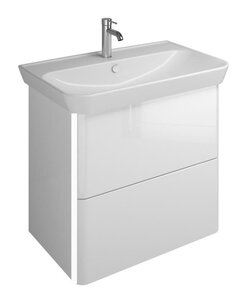 Изображение товара Тумба c раковиной Burgbad Iveo 80 см, подвесная, с подсветкой, белый глянцевый, SFEY080F2833G0169C0001*1