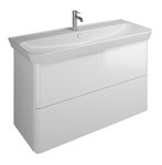 Тумба c раковиной Burgbad Iveo 120 см, подвесная, белый глянцевый, SFEN120F2833G0161C0001*1 (отсутствует упаковка) - фото 1