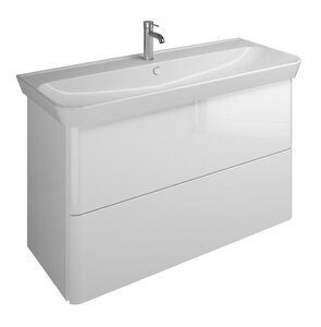 Изображение товара Тумба c раковиной Burgbad Iveo 120 см, подвесная, белый глянцевый, SFEN120F2833G0161C0001*1 (отсутствует упаковка)