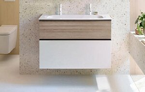 Изображение товара Тумба c раковиной Fiumo Burgbad 122 см подвесная белый/бежевый