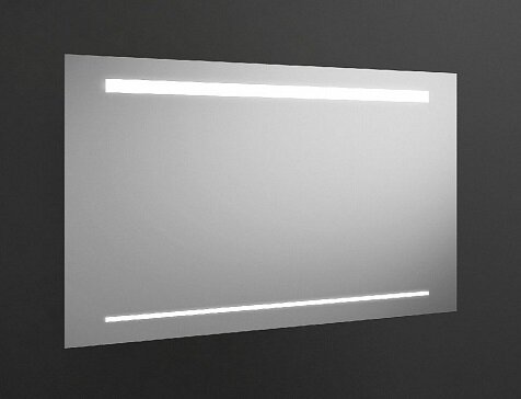 Изображение товара Зеркало Burgbad 110 см с подсветкой, белое, современный дизайн