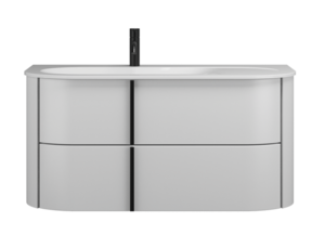 Изображение товара Тумба с раковиной Burgbad Lavo 2.0 102 см подвесная белая