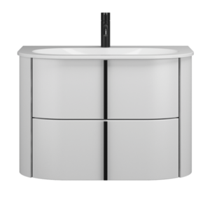 Изображение товара Тумба с раковиной Burgbad Lavo 2.0 72 см подвесная белая глянцевая