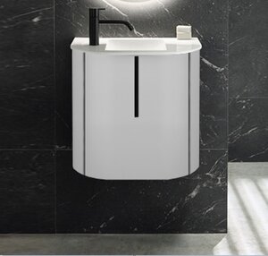 Изображение товара Тумба с раковиной Burgbad Lavo 2.0 53 см подвесная белая глянцевая