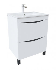 Изображение товара Тумба под раковину Iddis Cloud 60 см подвесная, 2 ящика, белый, CLO60WFi95
