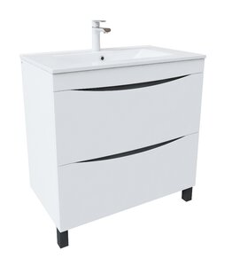 Изображение товара Тумба под раковину Iddis Cloud 80 см подвесная, 2 ящика, белый, CLO80WFi95