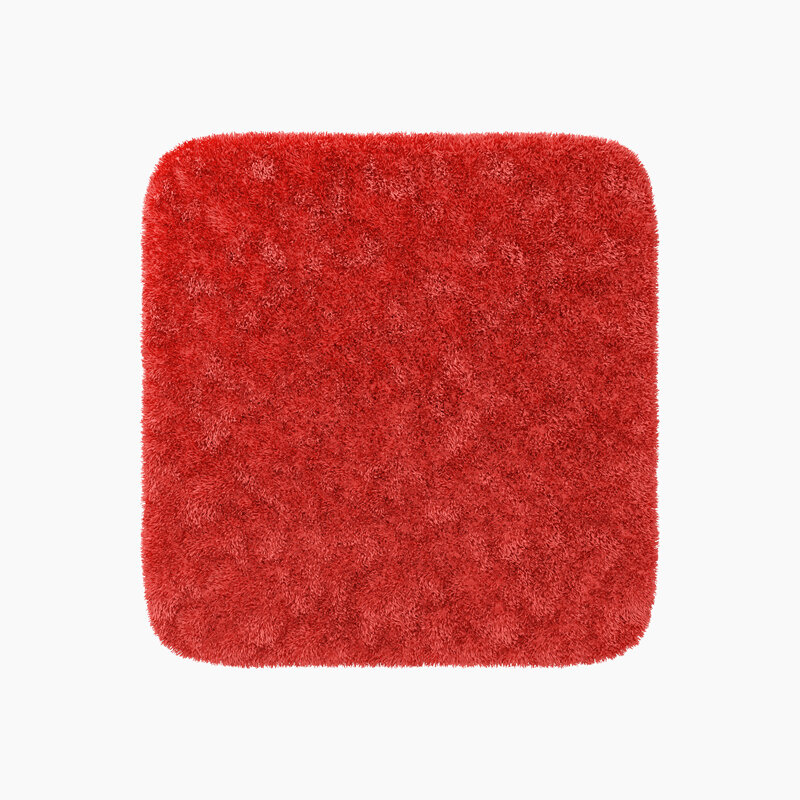 Изображение товара Коврик WasserKraft Kammel BM-8338, напольный, микрофибра, антискользящее, 55х55 см, красный