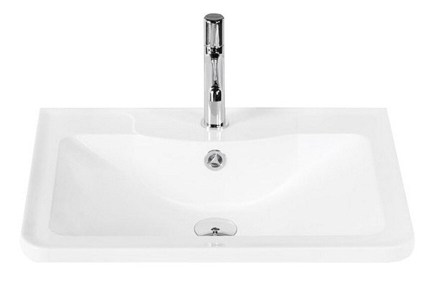 Изображение товара Раковина Belbagno Albano BB600/455-LV-MR-ALR 60 см белая керамика угловая