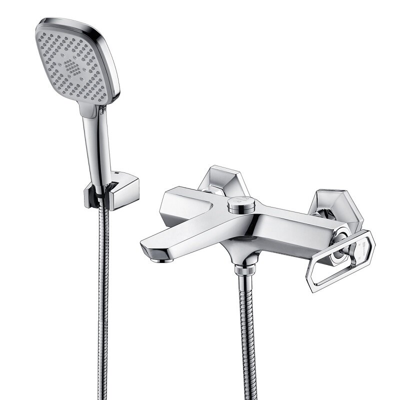 Изображение товара Смеситель Lemark Prizma LM3914C для ванны и душа с гарнитуром, хром