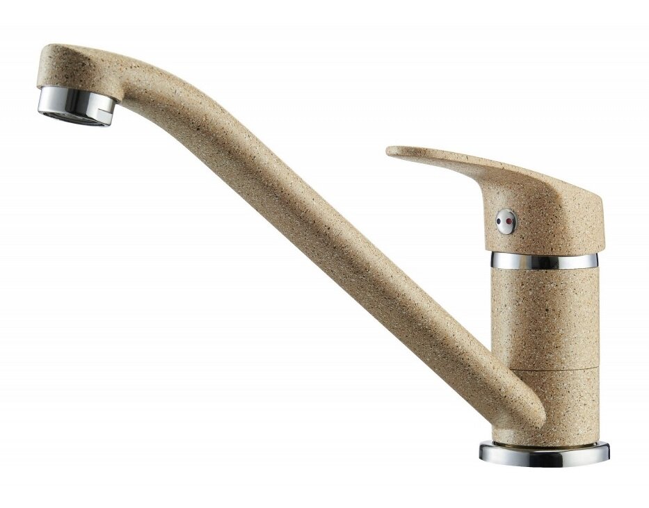 Изображение товара Смеситель кухонный Акватон Аркос 1AX001FCXX220 песочный поворотный