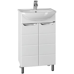 Изображение товара Тумба под раковину СаНта Родос 50 N белая влагостойкая мебель для ванной комнаты
