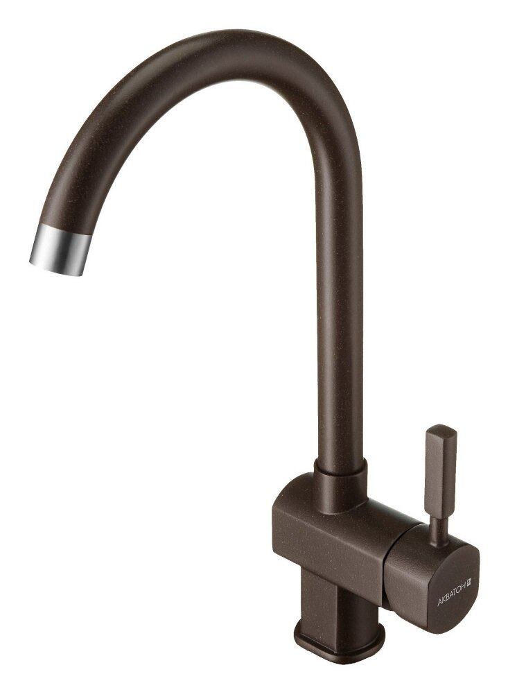 Изображение товара Смеситель для кухни Акватон Лиам 1AX003FCXX280 высокий поворотный дизайн кофе