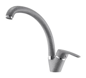 Изображение товара Смеситель для кухонной мойки Акватон Нимо 1AX002FCXX230 с поворотным изливом, серый