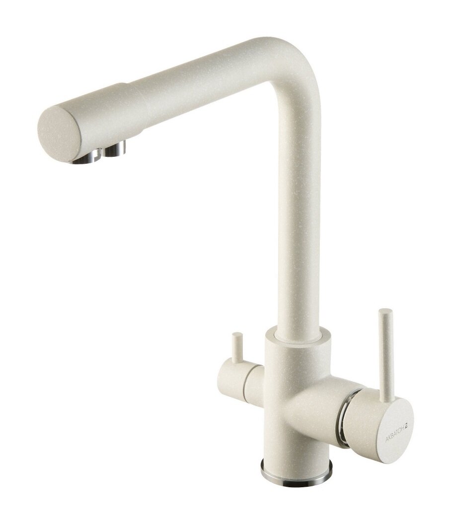 Изображение товара Смеситель кухонный Акватон Руан с поворотным изливом жемчуг 1AX004FCXX240