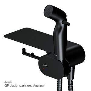Изображение товара Гигиенический душ Am.Pm Like F0202622 черный матовый с смесителем