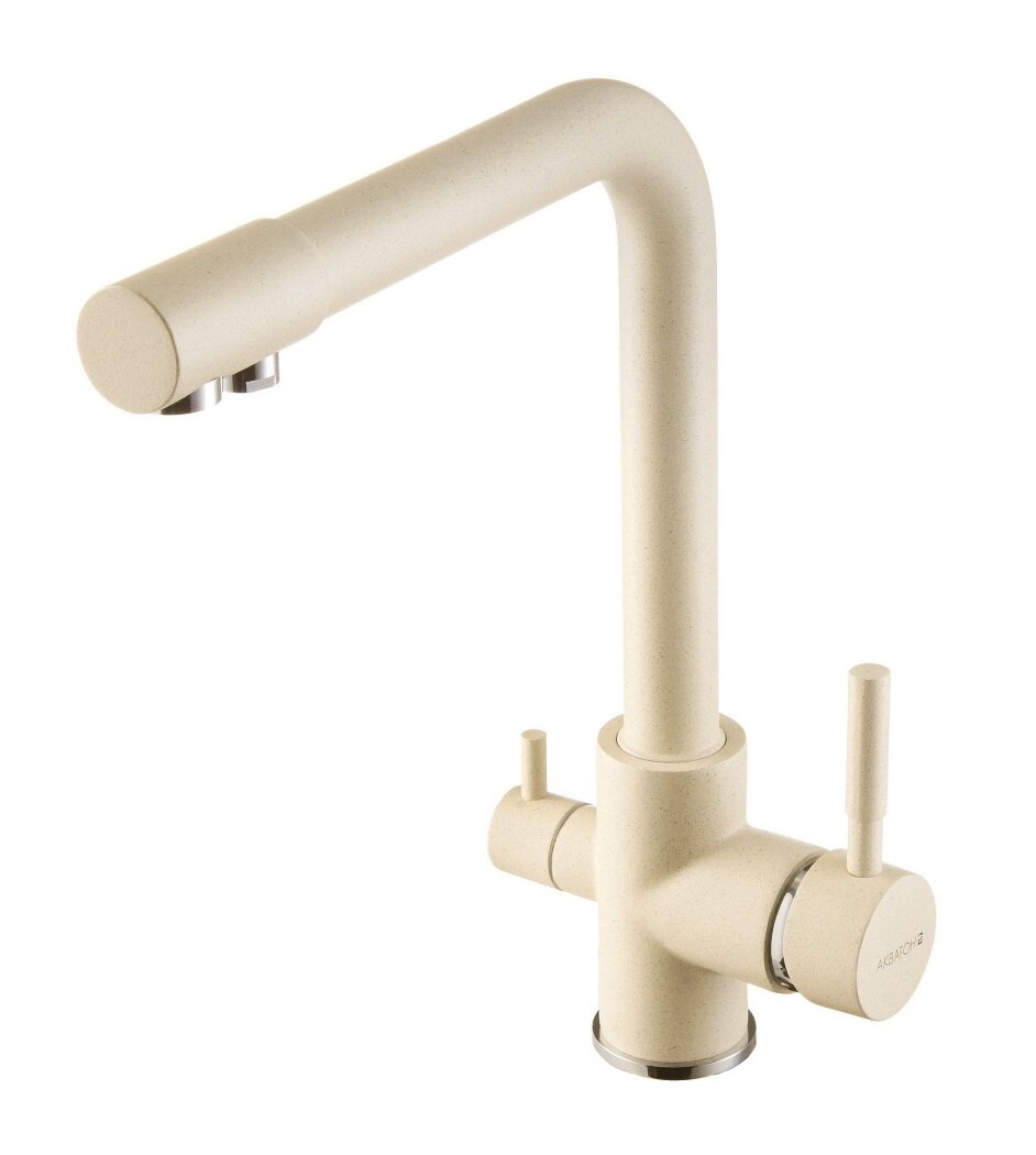 Изображение товара Смеситель кухонный Акватон Руан с подключением к фильтру шампань