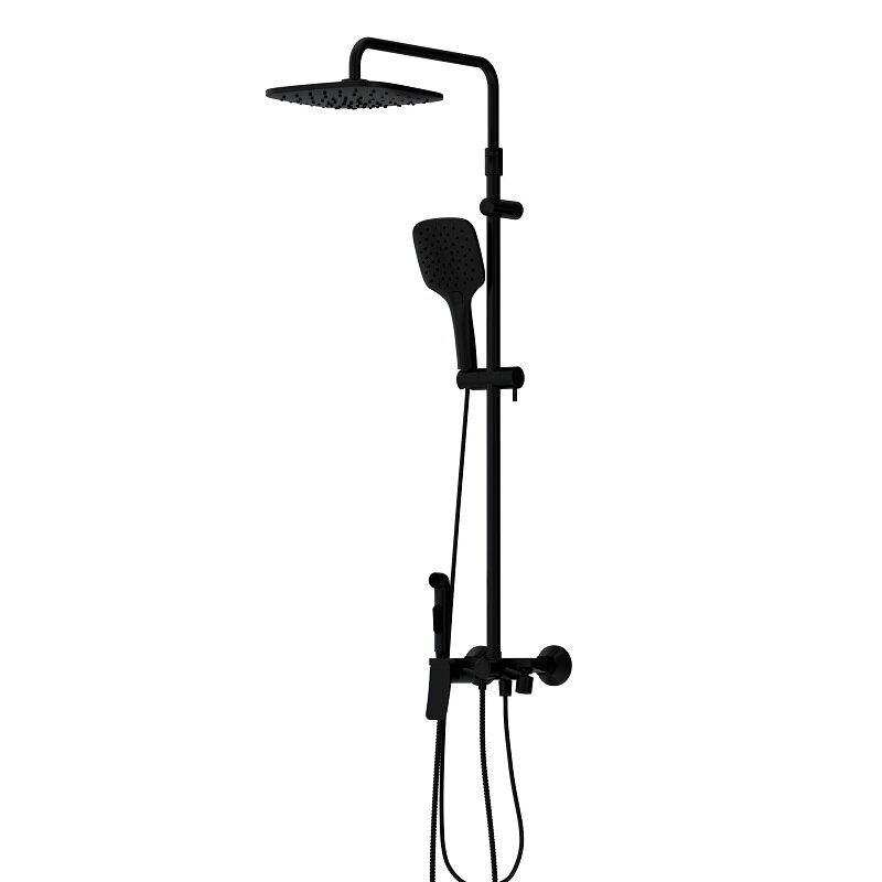 Изображение товара Душевая система Damixa Apollo с изливом черный матовый  DX220920300