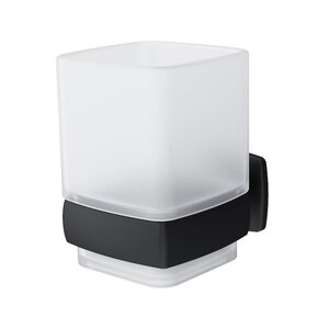 Изображение товара Стакан для зубных щеток Am.Pm Gem, цвет держателя черный матовый, A9034322 Изображение товара Стакан для зубных щеток Am.Pm Gem, цвет держателя черный матовый, A9034322