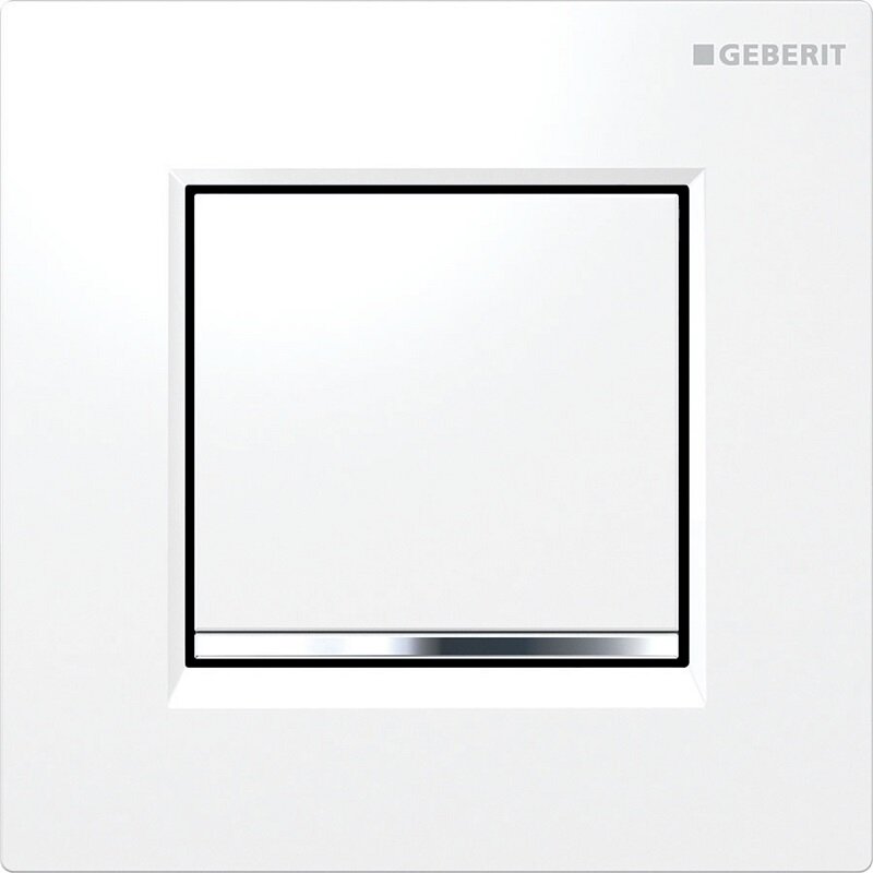 Изображение товара Клавиша Geberit Sigma 116.017.KJ.1 Type 30 альпийский белый, декор хром