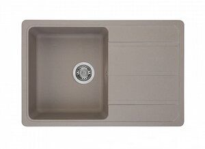 Изображение товара Кухонная мойка Акватон Аманда 1A712832AD250 прямоугольная с крылом серый шелк