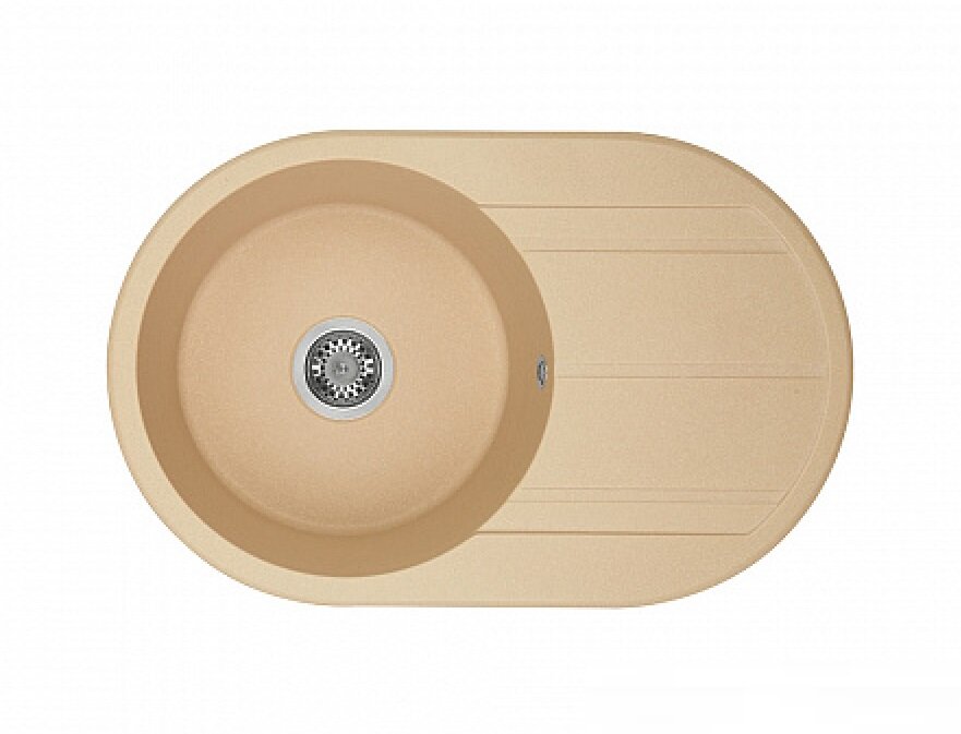 Изображение товара Круглая кухонная мойка Акватон Амира 1A712932AI260 латте Изображение товара Круглая кухонная мойка Акватон Амира 1A712932AI260 латте