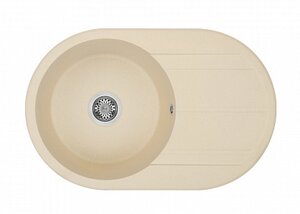 Изображение товара Кухонная мойка Aquaton Амира 1A712932AI290 круглая с крылом, шампань