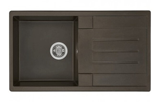 Изображение товара Кухонная мойка Aquaton Верона 1A710032VR280 прямоугольная с крылом, кофе