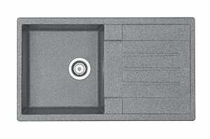 Изображение товара Кухонная мойка Акватон Верона 1A710032VR230 прямоугольная с крылом, серый