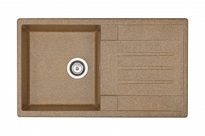 Изображение товара Кухонная мойка из искусственного камня Акватон Верона 85.5х50 см с крылом терракот