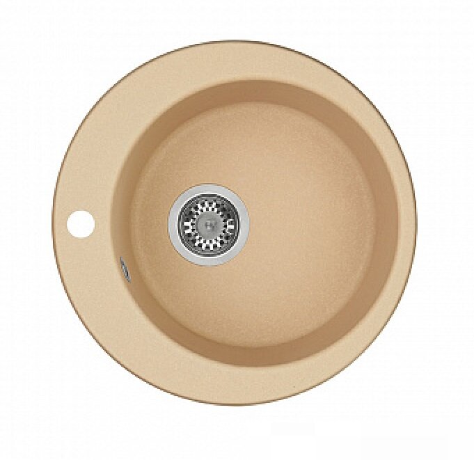 Изображение товара Кухонная мойка Aquaton Иверия 1A711032IV260 круглая, латте