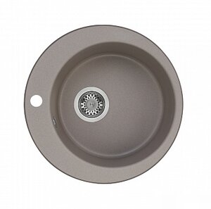 Изображение товара Кухонная мойка Акватон Иверия 1A711032IV250 круглая серый шелк