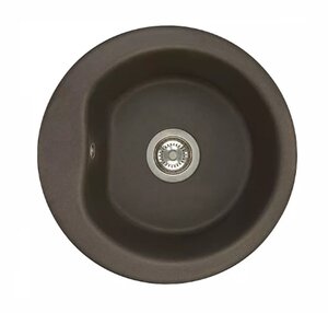 Изображение товара Кухонная мойка Акватон Мида, круглая, кофе, искусственный камень, 51x51 см