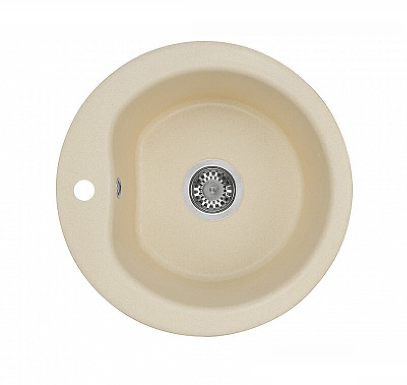 Изображение товара Кухонная мойка Акватон Мида из искусственного камня 51x51 см бежевый