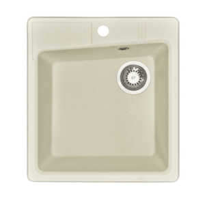 Изображение товара Кухонная мойка Акватон Парма квадратная жемчуг 47x51 см искусственный камень